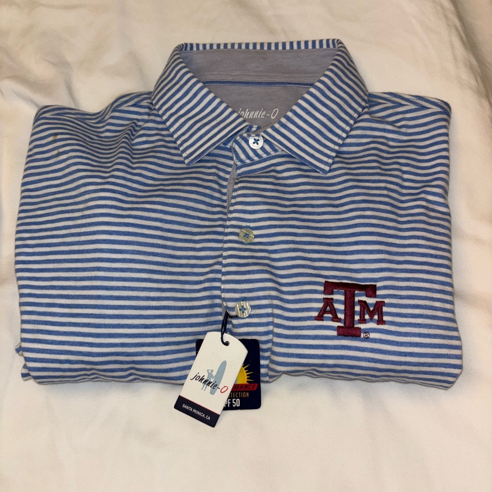 Johnnie-O Blue Striped A&M Men's Shirt
Originally $125